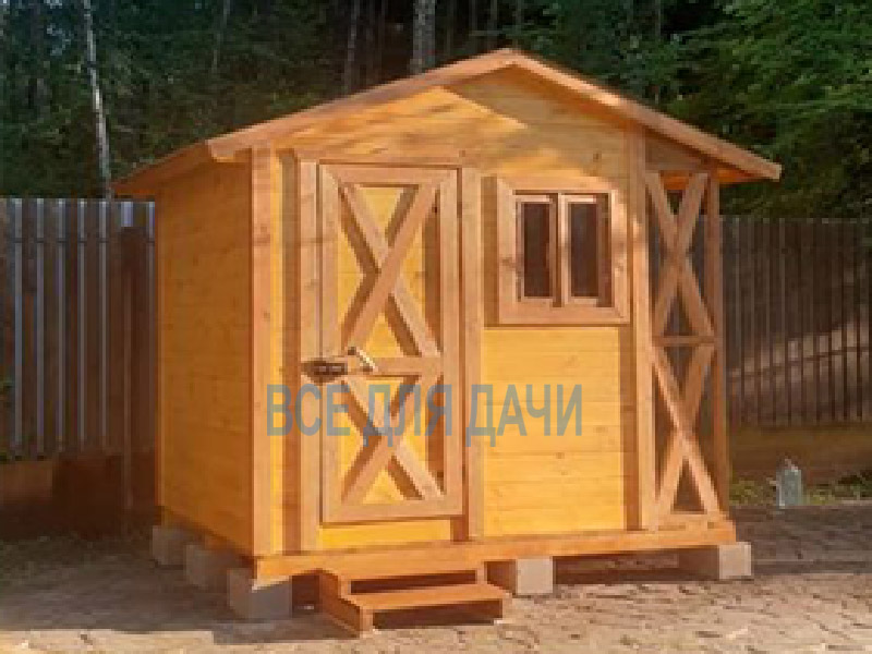 Дровник с хозблоком H-6-8 купить в москве Дровник с хозблоком H-6-8 купить в москве